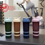 500ml Three-layer Handle Shake Cup Plastic Fitness Sports Portable Outdoor Protein Sports Cup S0e3