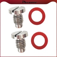 [Phenovo] 2x Gear Boat Accessories for Outboard Motors Sturdy Gear Oil Drain Plug Outboard