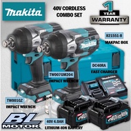 MAKITA 40V Cordless Combo Set RM4980 ( TW001GZ Impact Wrench 19MM (3/4") & TW007GM204 Impact Wrench 
