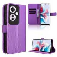 For OPPO Reno11 F 5G Casing PU Leather Wallet OPPO Reno11 F Case Stand Holder Flip Cover