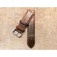 Biawak Genuine Leather Watch Strap Brown Color UK 24mm 1 Year Warranty
