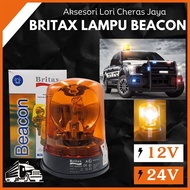 Aksesori Lori BRITAX LAMPU Warning BEACON LED KUNING 12V 24V STROBE Lorry Emergency Truck Light