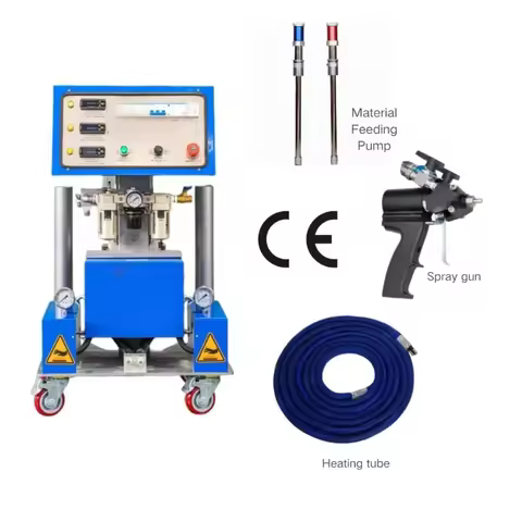 Open/Closed Cell Polyurethane Blend Polyol and Isocyanate Spray Foam Insulation Kit Sprayer Machine