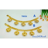 Bangkok Gold Pendant Bracelet (ETB139)(ETB138)
