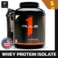 Rule 1 R1 Whey Protein Isolate Chocolate Fudge - 5  lbs Powder - 25g Whey Isolate & Hydrolysate + 6g