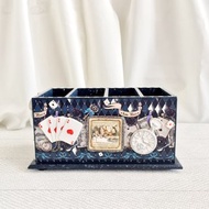 Stand-Box for remote controls, organizer for control panel, Alice in wonderland