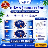 ELENE GREEN TOILET PAPER 4 PLY 24 CORELESS ROLLS