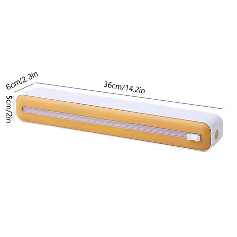Plastic Wrap Dispenser with Slide Cutter Saran Wrap Dispenser Food Cling Film Wrap Dispenser for Foo