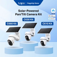 TP-Link Tapo Solar Security Camera Kit (C660 / C630 / C610) | 4K/3K Outdoor CCTV | 360° Pan-Tilt AI 