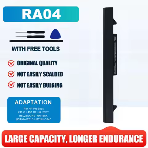 RA04 Laptop Battery For HP ProBook 430 G1 G2 HSTNN-IB4L H6L28ET H6L28AA HSTNN-IB5X HSTNN-W01C HSTNN-