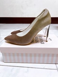 標題 Ann’S高雅華麗 漸層色調電鍍鞋跟尖頭高跟鞋（10公分）粉色