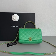 Chanel香奈兒🖤 綠色Top Handle 鏈條手柄包💕 98新✨29開有卡 尺寸：20×13