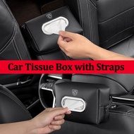 Leather Car Tissue Box Armrest Storge Bag for Peugeot 308 508 306 406 4008 5008 408 407 301 2008 Acc