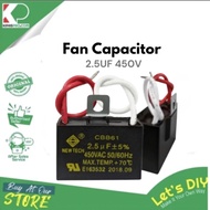 FAN CAPACITOR FOR DEKA/ALPHA CEILING FAN CBB61 450VAC 2.5UF