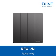 CHINT NEW 2M-Gray Black 4gang 1way switch/ switch