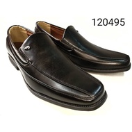 MACERIO MENS' LEATHER SHOES BLACK 120495