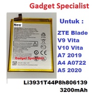 ZTE Blade V9 Vita V10 Vita A7 2019 A4 A0722 A5 2020 Li3931T44P8h806139 3200mAh A7000 Battery batery 