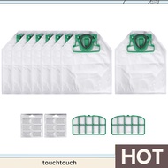 For VK200 FP200 Parts for  Kobold Vacuum Cleaner Bag Replacement Filter 8 VK200 Bags+2 HEPA Filters+
