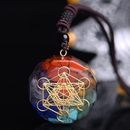 Positive energy 7 chakra cleansing stone pendant