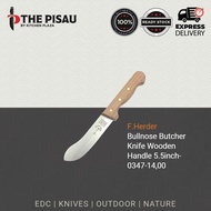 F.Herder Bullnose Butcher Knife Wooden Handle 5.5inch-0347-14,00