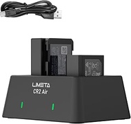 LIMETA CR2 Air Dual Channel Camera Battery Charger Set (with App) - Supports NP-FZ100, NP-FW50, NP-B