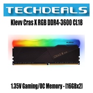 Klevv Cras X RGB DDR4-3600 CL18 1.35V Gaming/OC Memory - [16GBx2]