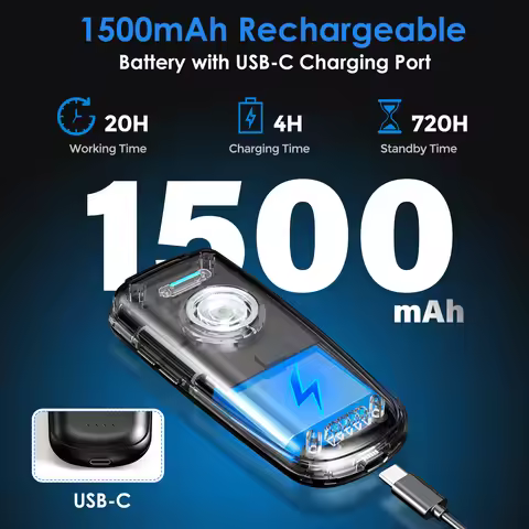 Eyoyo EY-023 Mini 2D/1D Laser/CCD Barcode Scanner Portable Bluetooth Barcode Reader Auto-Sensing Sca