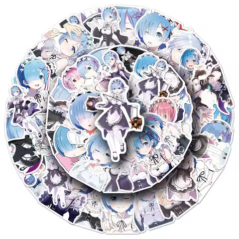 10/30/50pcs Rem Anime Re:Life in a Different World From Zero Stickers Cute Cartoon Character Decals 