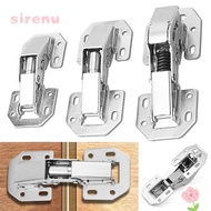 SIRENU Spring Hinges, No Pre-drilled 90 Degree Cabinet Hinge, Noiseless Soft Close Hidden Concealed 