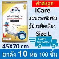 iCare ยกลัง ไอแคร์ แผ่นรองซับ แผ่นรองปัสสาวะ แผ่นรองซับปัสสวะ แผ่นรองฉี่ผู้ป่วย แผ่นรองซึมซับ แผ่นรอ
