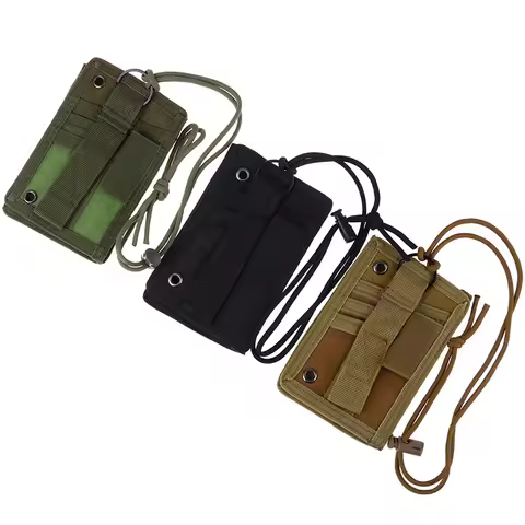1PCS Army Fan Tactical ID Card Case Patch ID Card Holder Neck Lanyard And Credit Card Organizer Hot