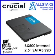 (ALLSTARS) Crucial 500GB/ 1TB / 2TB BX500 int 2.5 SATA3 SSD (Local Warranty 3years with Convergent)