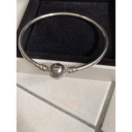 XL size silver bangle