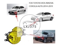 1PAIR YELLOW front fog lamp light / bumper lanp light For TOYOTA VIOS INNOVA COROLLA ALTIS 2014 2015 2016 2017 2018 Fortuner