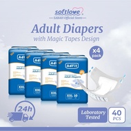 Adfit | Adult diaper | TAPE | 4 packs combo