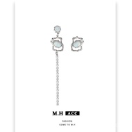 Earrings Fashion Simple Long Earrings High-End Personality Earrings Asymmetrical Female Cool Style T