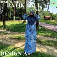 🌸 Baju Kurung Moden BATIK BALI  DESIGN A (Full Batik) 🌸