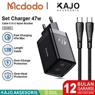MCDODO CH-5653 GAN Type C Charger Head + USB Quick Charger 3.0 Fast Charging 47W Max