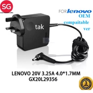 [SG] 20V 3.25A 65W 4.0*1.7mm For Lenovo laptop charger adapter IdeaPad 710s 710 510s 510 310 110 100
