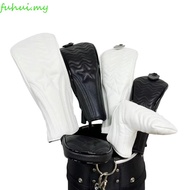 FUHUI Golf Wood Cover, PU Leather Waterproof Golf Headcover, Golf Accessories Mallet Putter Hybrid 2
