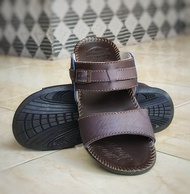 Cuci Gudang Sandal Slop Kulit Hurley Davidsion Ban Dua Gesper