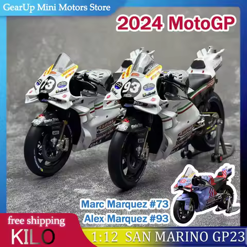 KILO 1:12 2024 MotoGP Gresini Racing San Marino GP23 Livery Marc Marquez #73 & Alex Marquez #93 Allo