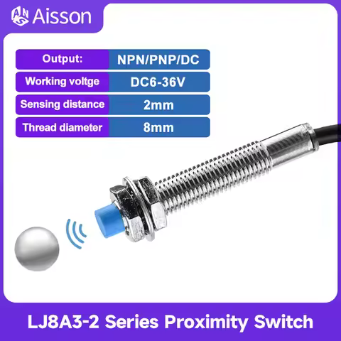 Proximity Switch Sensor LJ8A3-2-Z/BX BY/AX/AY/EX/DX M8 2m Inductive Detection NPN/PNP NO NC AC220V D