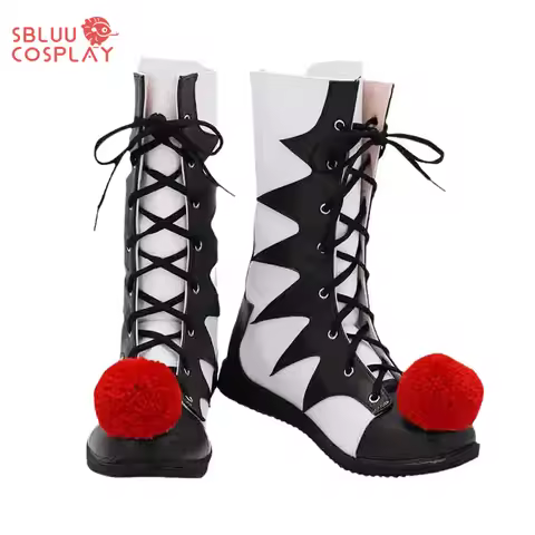 SBluuCosplay Movie Clown Joker Cosplay Shoes Pennywise Horrible Clown Stephen King Boots Custom Made