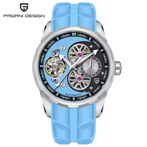 PAGANI DESIGN Men's Watches Tourbillon Skeleton Mechanical Wrist watch Men Luxury Automatic Watch Fo