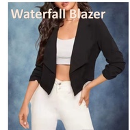 Blazer Woman Korean Style Coat & Blazer Waterfall Design New Arrivals Leisure Solid Color Women Arke