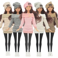 European and American style 30cm doll clothes set, top + stockings + hat + shoes