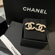 Chanel logo珍珠耳環