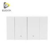 ชุดสวิตช์ 1 ทาง 2 ช่อง ELECKTA VERVE สีขาว (1242647)