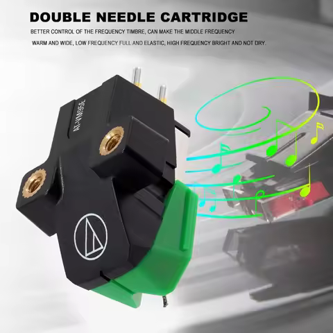 AT-VM95E Dual Action Magnetic Stereo MM Cartridge Sylus Parts for LP Vinyl Record Player Turntable P